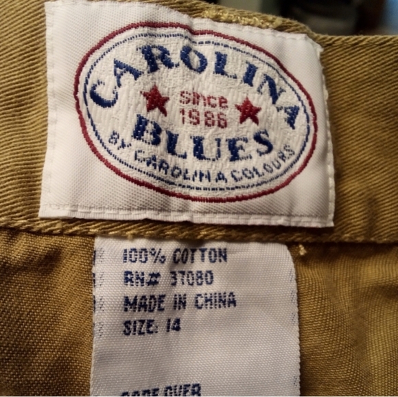 Carolina Blues Mini Skirt Women's (Junior )13Tan Denim Hi Lo Raw Hem - Picture 8 of 9